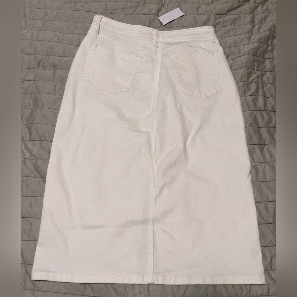 Loft White Jean Skirt - Picture 3 of 3